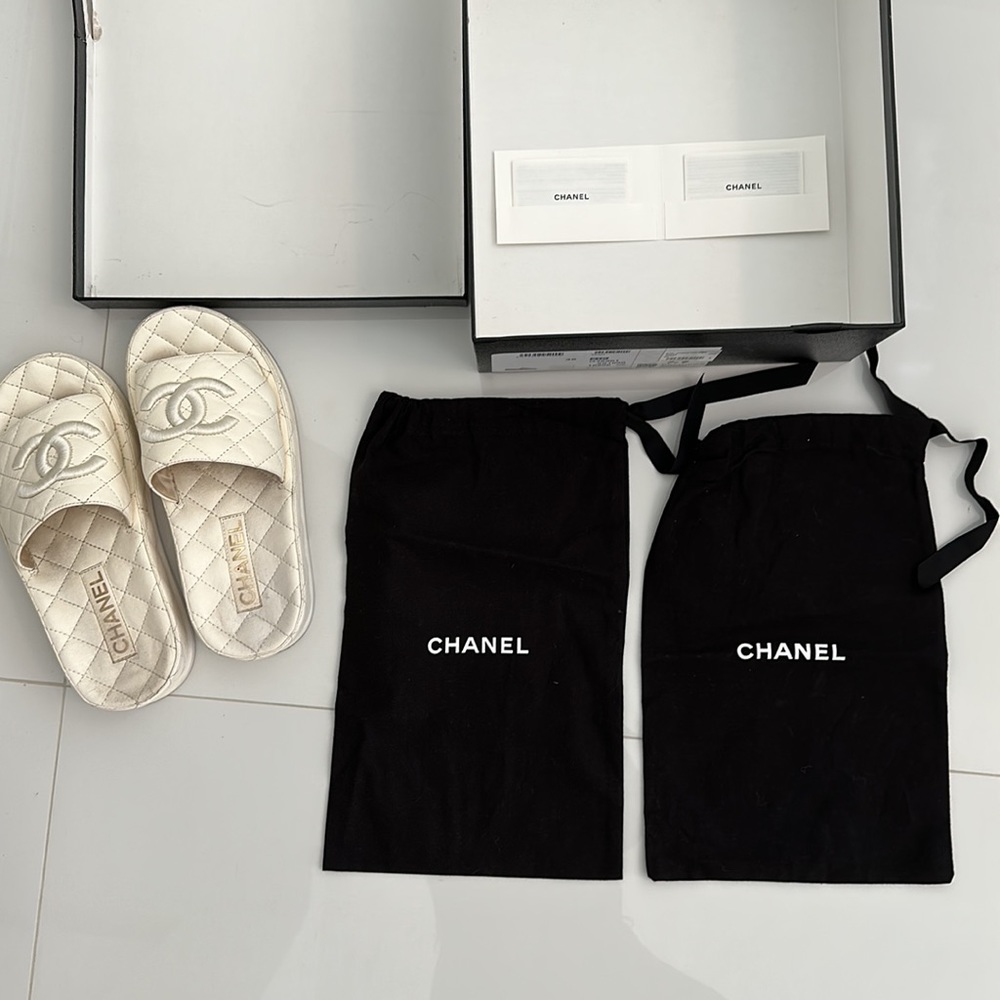 Authentic Chanel Slides - Picture 3 of 4